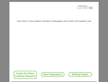 Tablet Screenshot of conflictincities.org